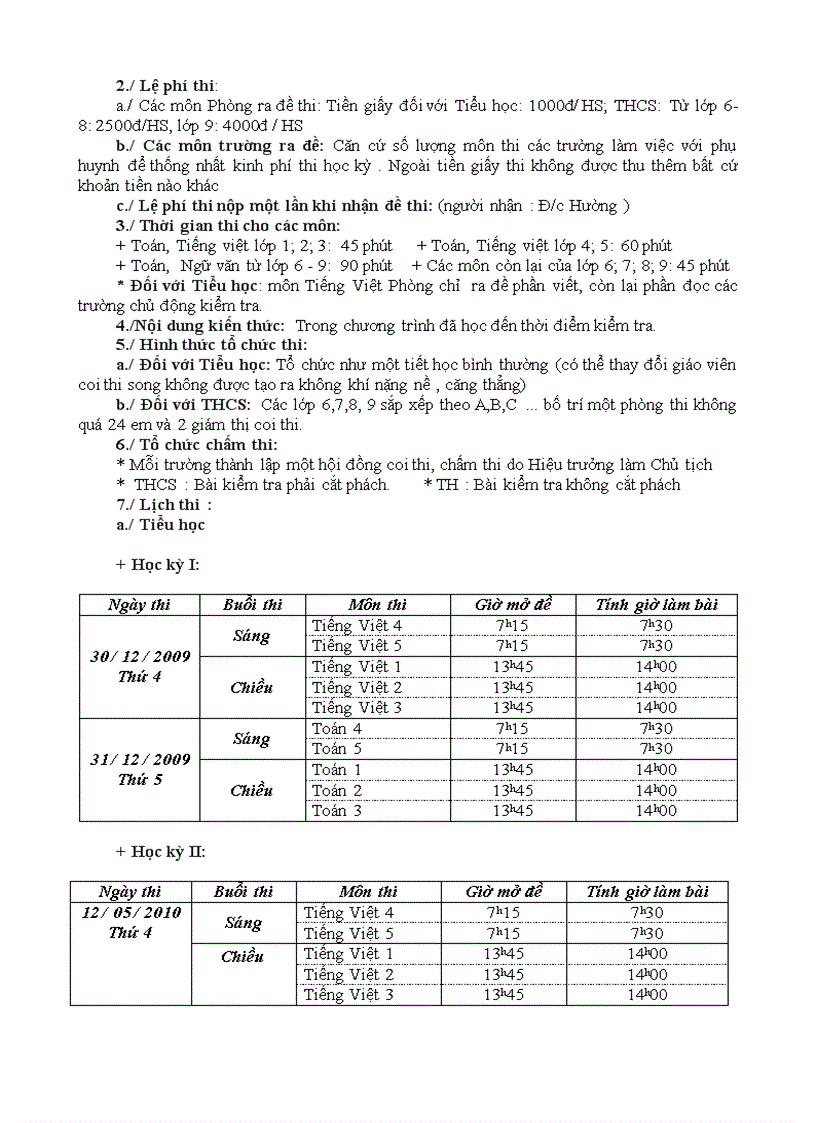 image for page Hướng dẫn thi học kỳ