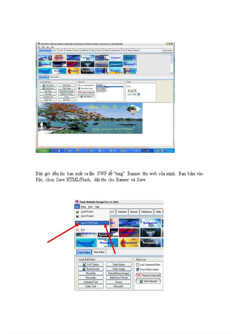 image for page Hướng dẫn thiết kế Banner với Flash Website Design