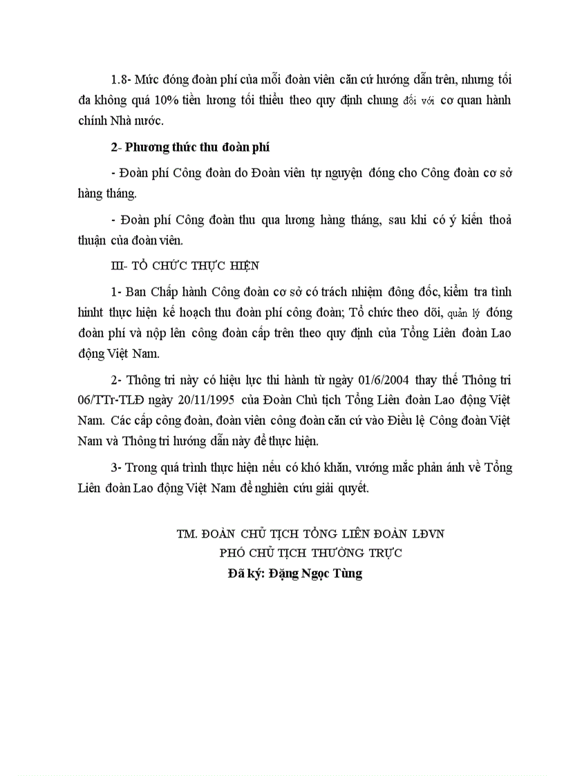 image for page Hướng dẫn thu và đóng đoàn phí công đoàn