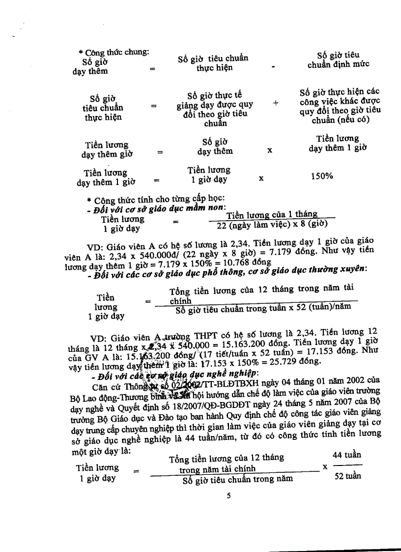 image for page Hướng dẫn thừa giờ từ năm học 2008 2009