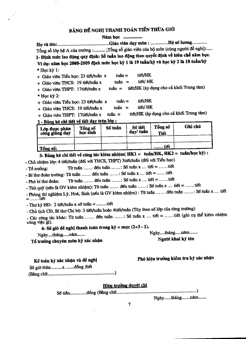 image for page Hướng dẫn thừa giờ từ năm học 2008 2009