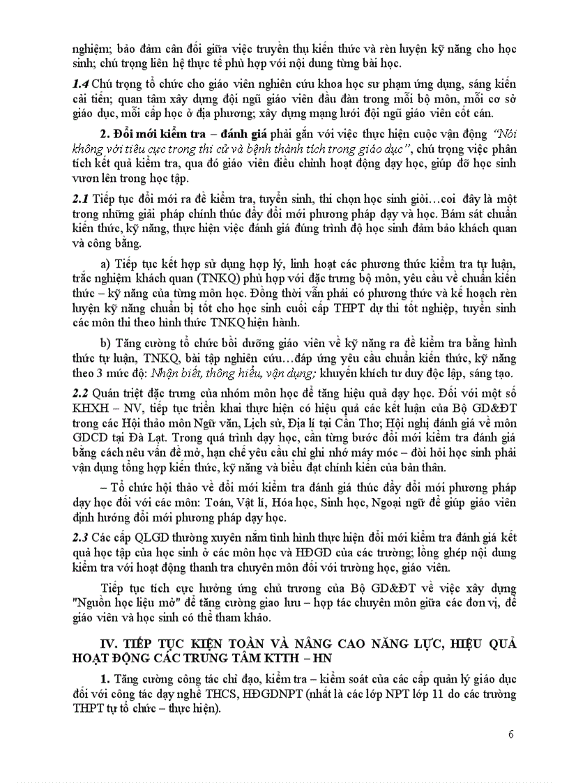 image for page Hướng dẫn thực hiện nhiệm vụ giáo dục trung học