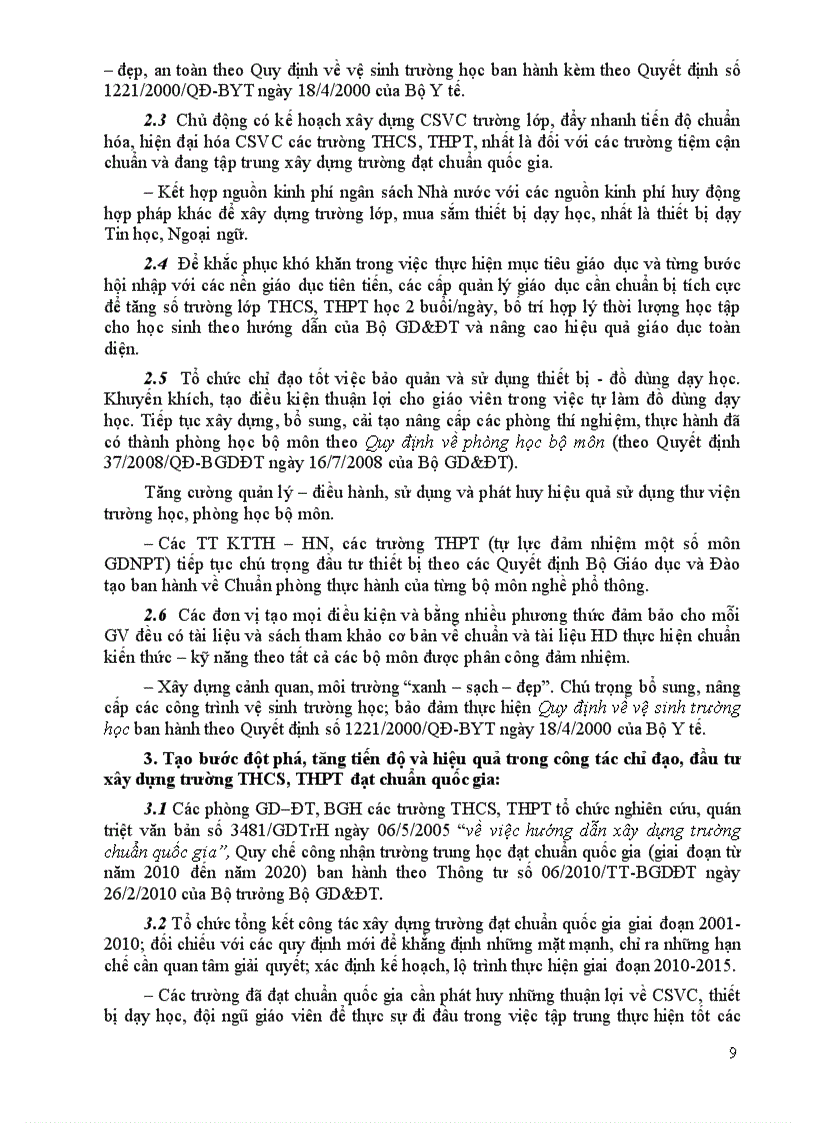 image for page Hướng dẫn thực hiện nhiệm vụ giáo dục trung học