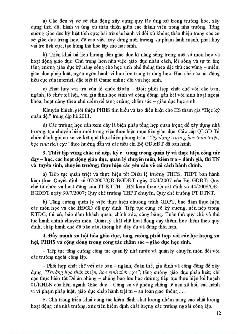 image for page Hướng dẫn thực hiện nhiệm vụ giáo dục trung học