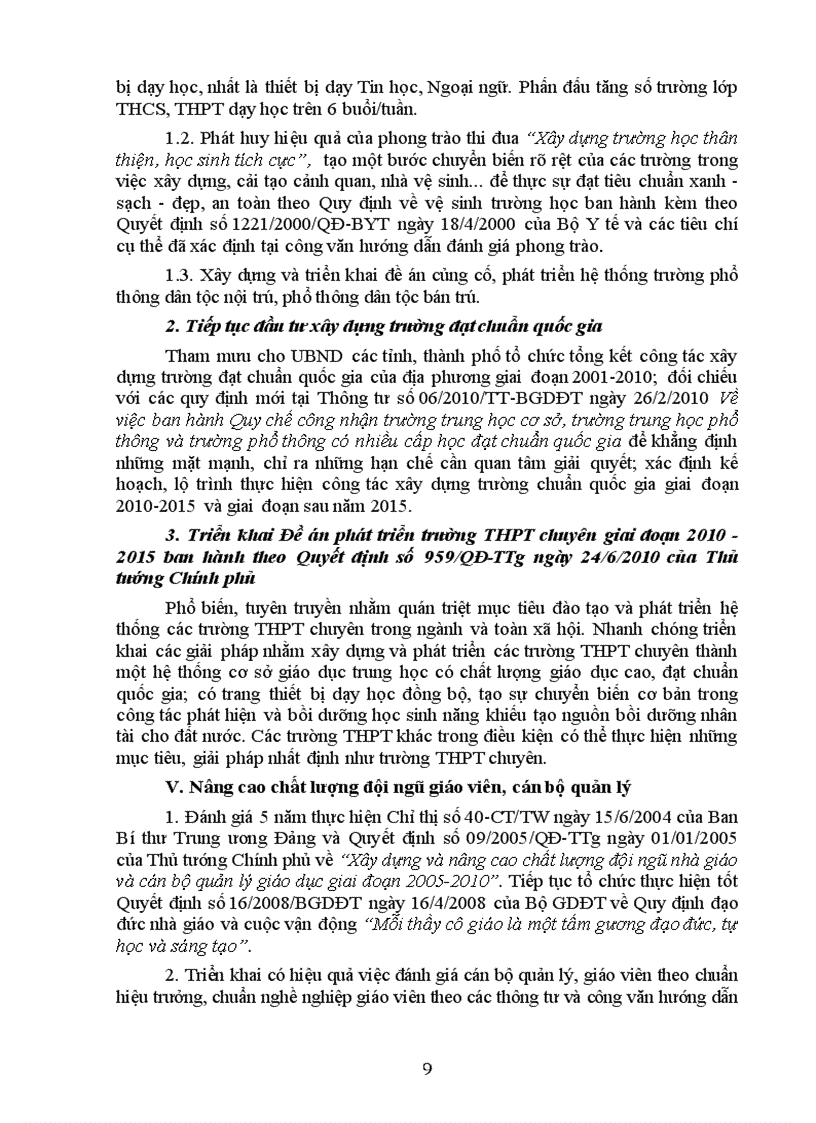 image for page Hướng dẫn thực hiện nhiệm vụ năm học 2010 2011