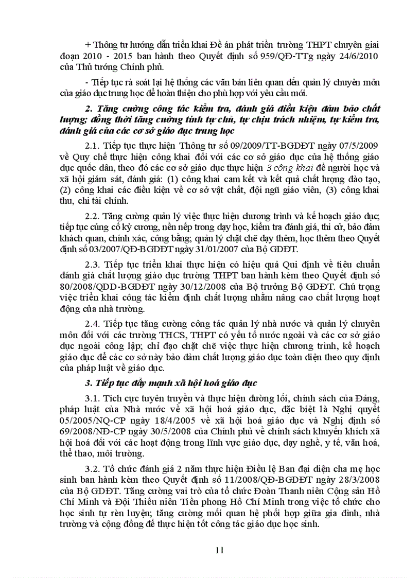 image for page Hướng dẫn thực hiện nhiệm vụ năm học 2010 2011