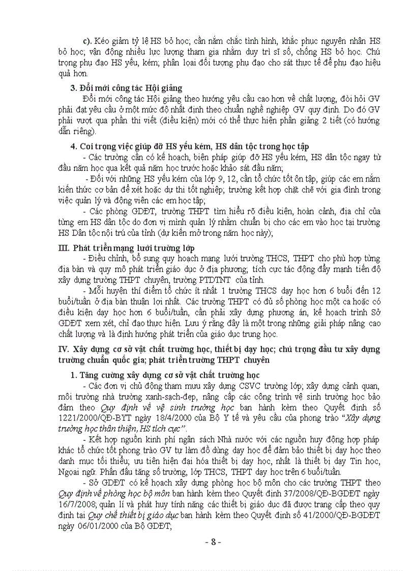 image for page Hướng dẫn thực hiện nhiệm vụ năm học 2010 2011 của Sở GD Tây Ninh