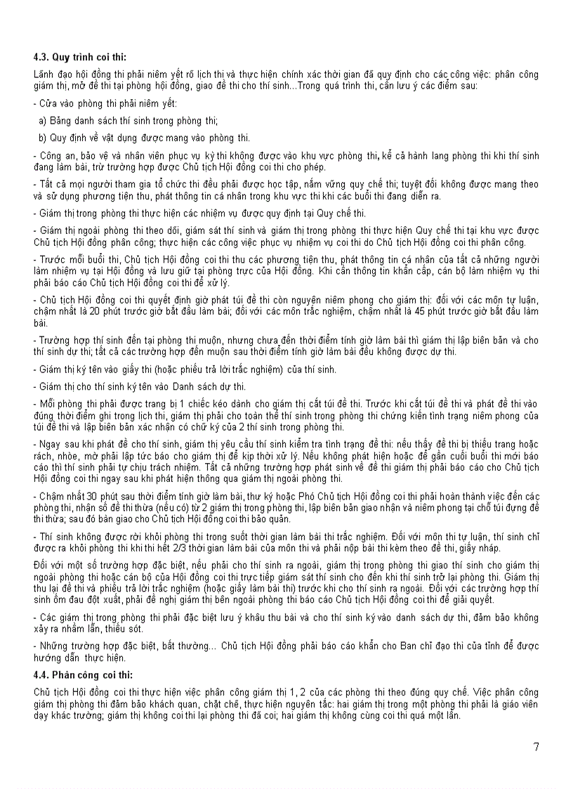 image for page Hướng dẫn tổ chức thi Tốt nghiệp THPT năm 2010