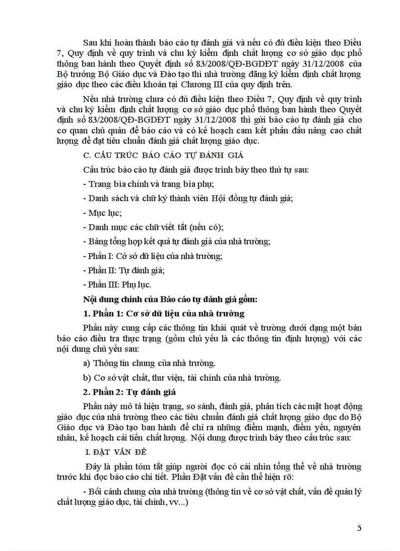 image for page Hướng dẫn tự đánh giá trường phổ thông