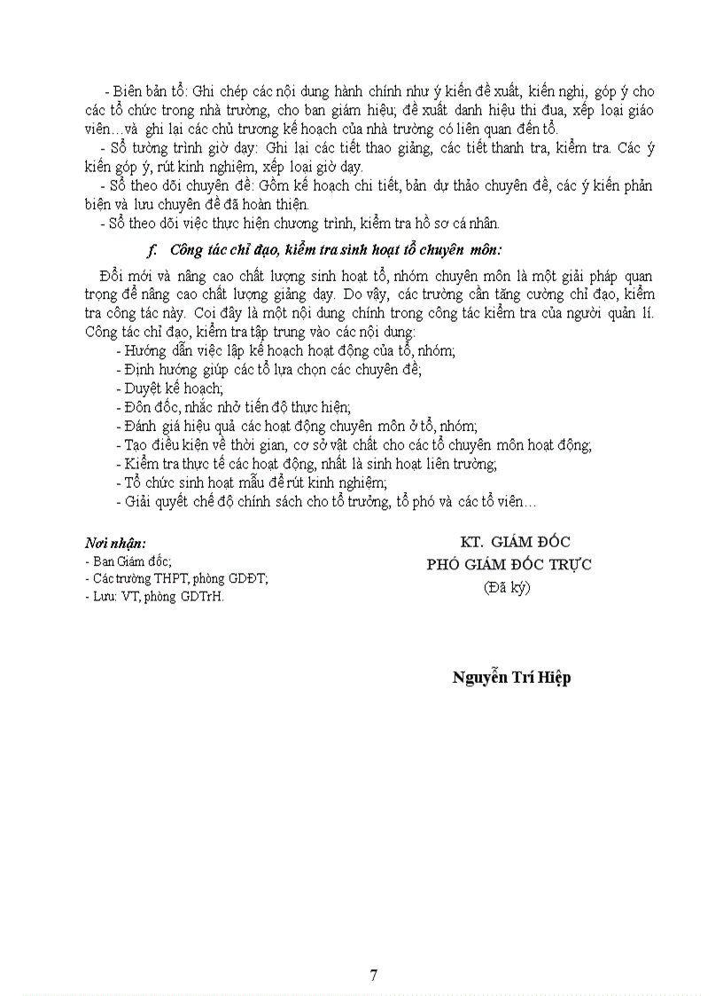 image for page Hướng dẫn về đổi mới công tác quản lí hoạt động tổ chuyên môn