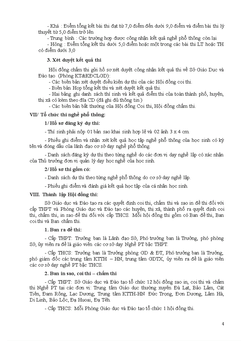 image for page Hướng dẫn về việc thi nghề PT 2009 2010