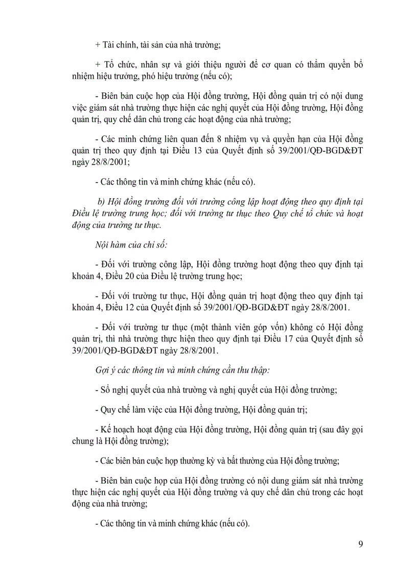 image for page Hướng dẫn xác định nội hàm tìm thông tin và minh chứng để đánh giá chất lượng giáo dục trường THCS