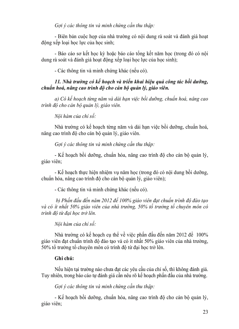 image for page Hướng dẫn xác định nội hàm tìm thông tin và minh chứng để đánh giá chất lượng giáo dục trường THCS