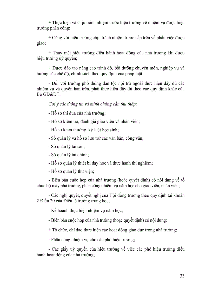 image for page Hướng dẫn xác định nội hàm tìm thông tin và minh chứng để đánh giá chất lượng giáo dục trường THCS