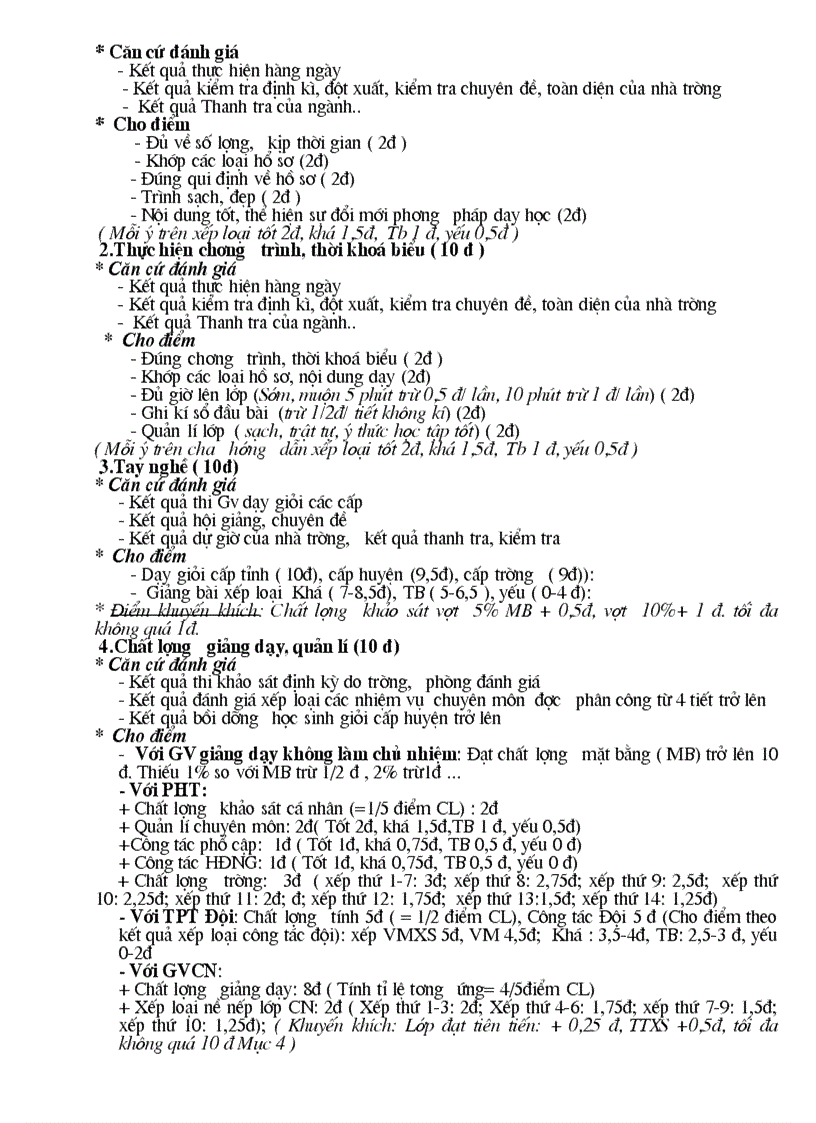 image for page Hướng dẫn xép loại cong chức thi đua năm học 2011 2012