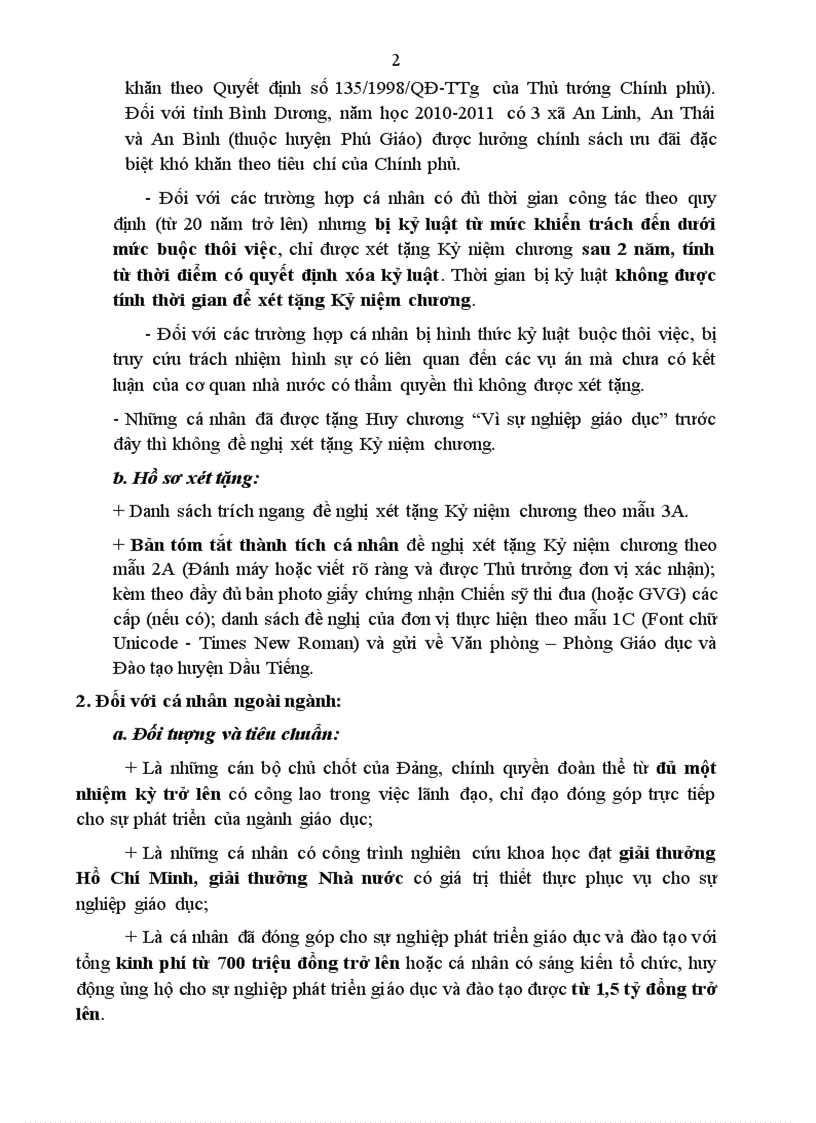 image for page Hướng dẫn xét tặng kỉ niệm chương năm 2011