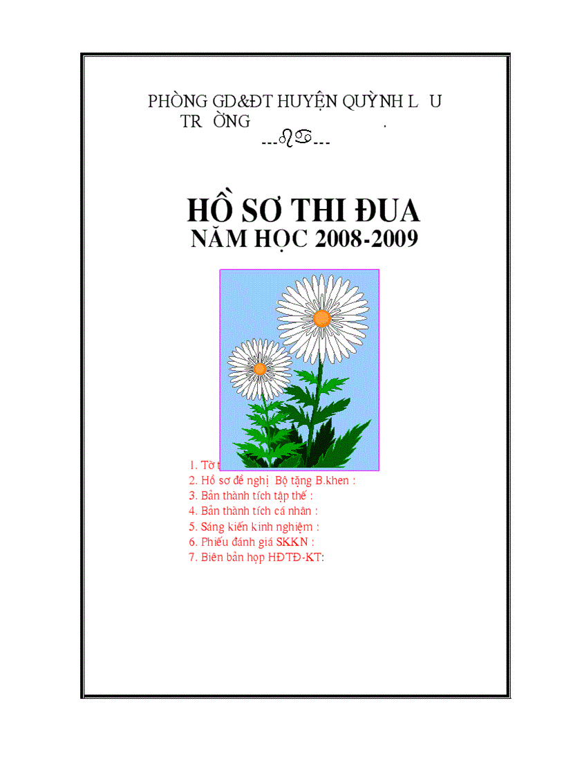 image for page Hồ sơ thi đua 1