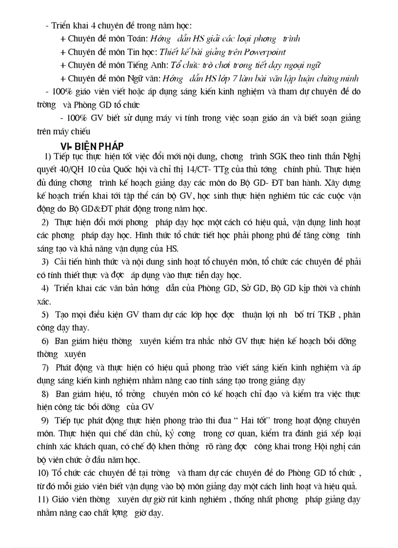 image for page Kế hoạch bdgv năm học 2010 2011