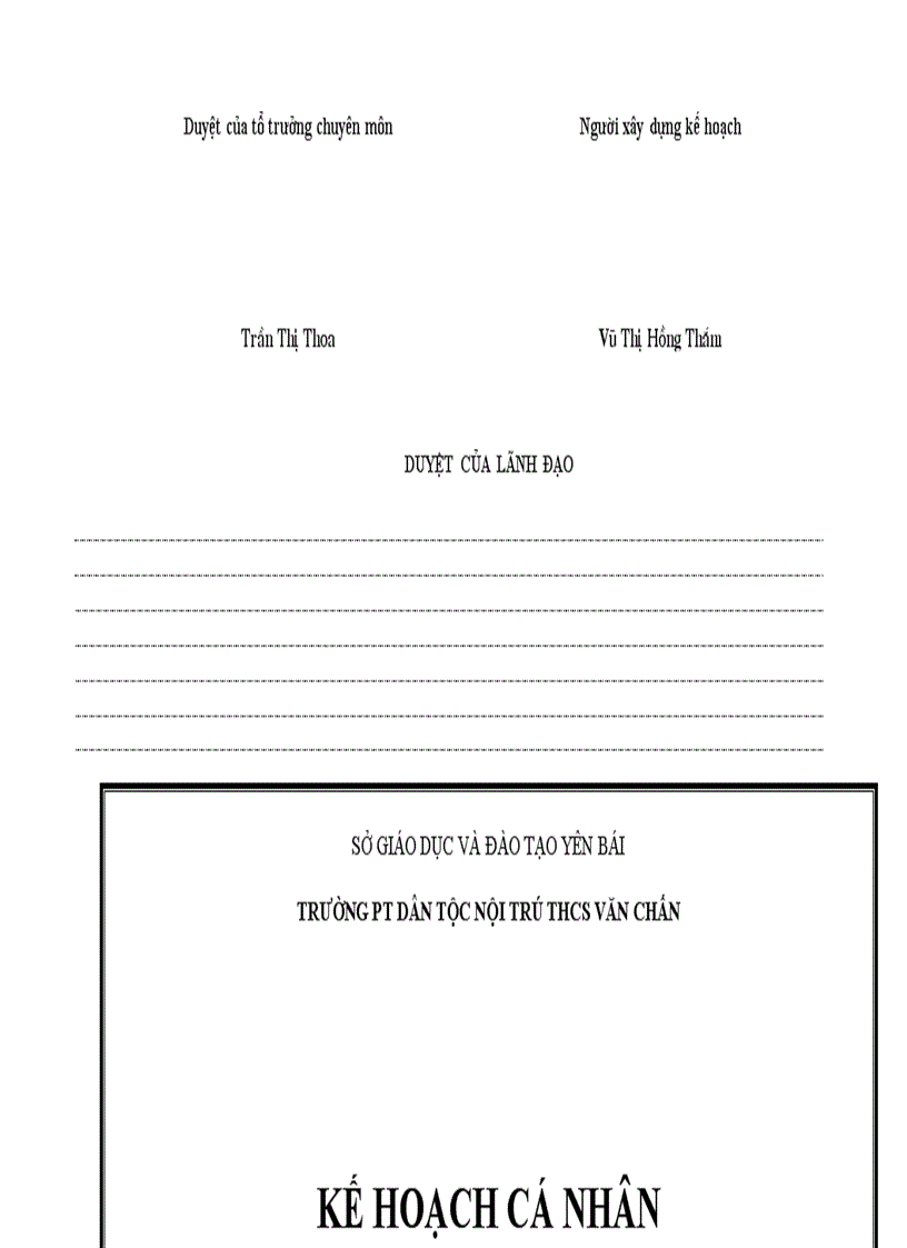 image for page Kế hoạch cá nhân âm nhạc