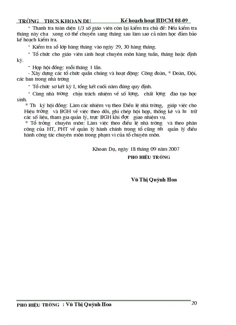 image for page Kế hoạch chỉ đạo hoạt động chuyên môn