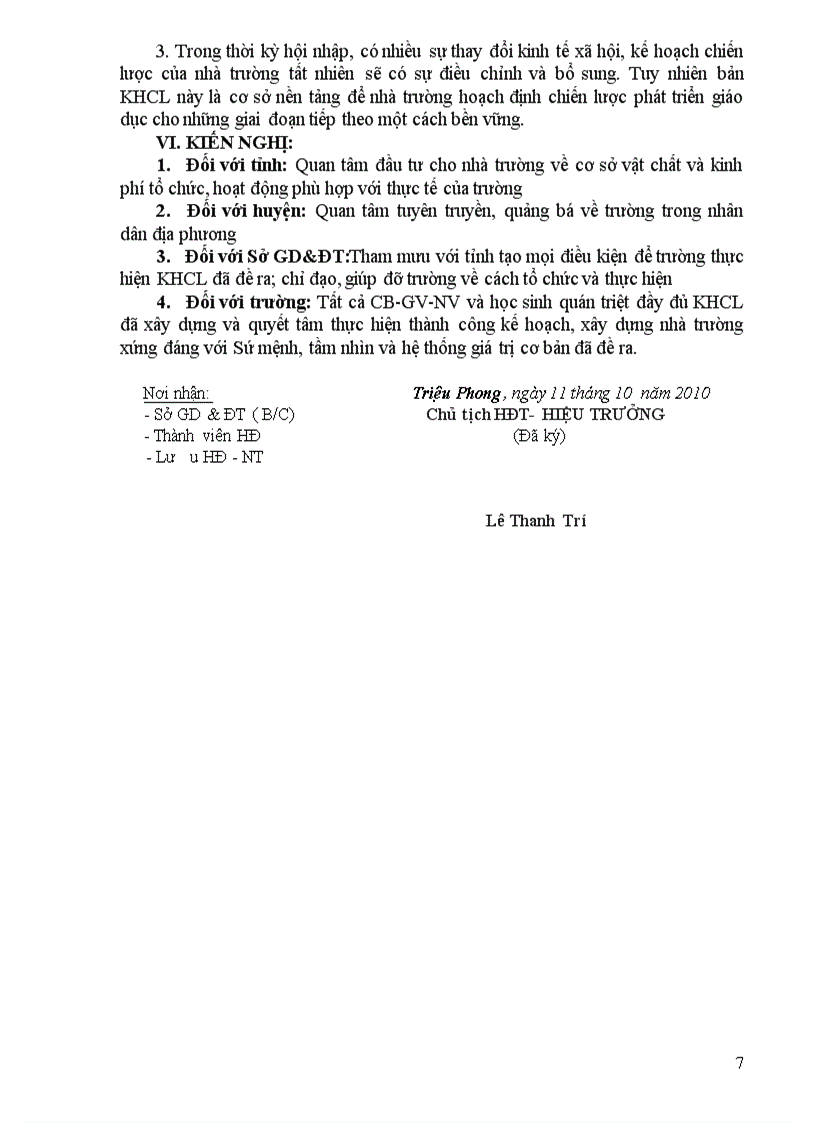 image for page KẾ HOẠCH CHIẾN LƯỢC CỦA TRƯỜNG THPT CHU VĂN AN GIAIĐOẠN 2010 2015 Tầm nhìn 2020