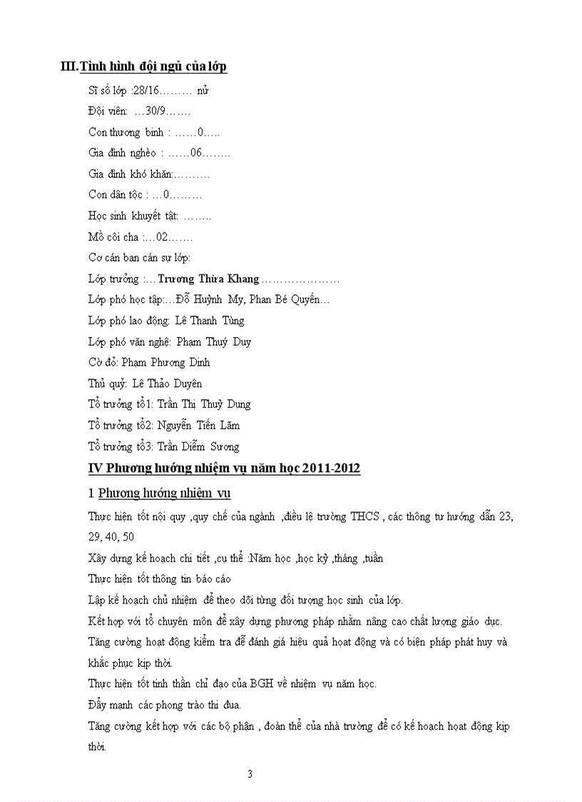 image for page Kế hoạch chủ nhiệm mới nhất theo tập huấn