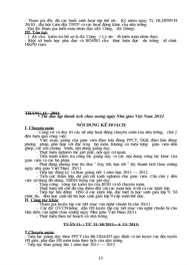 image for page Kế hoạch chuyên môn tổ KHTN