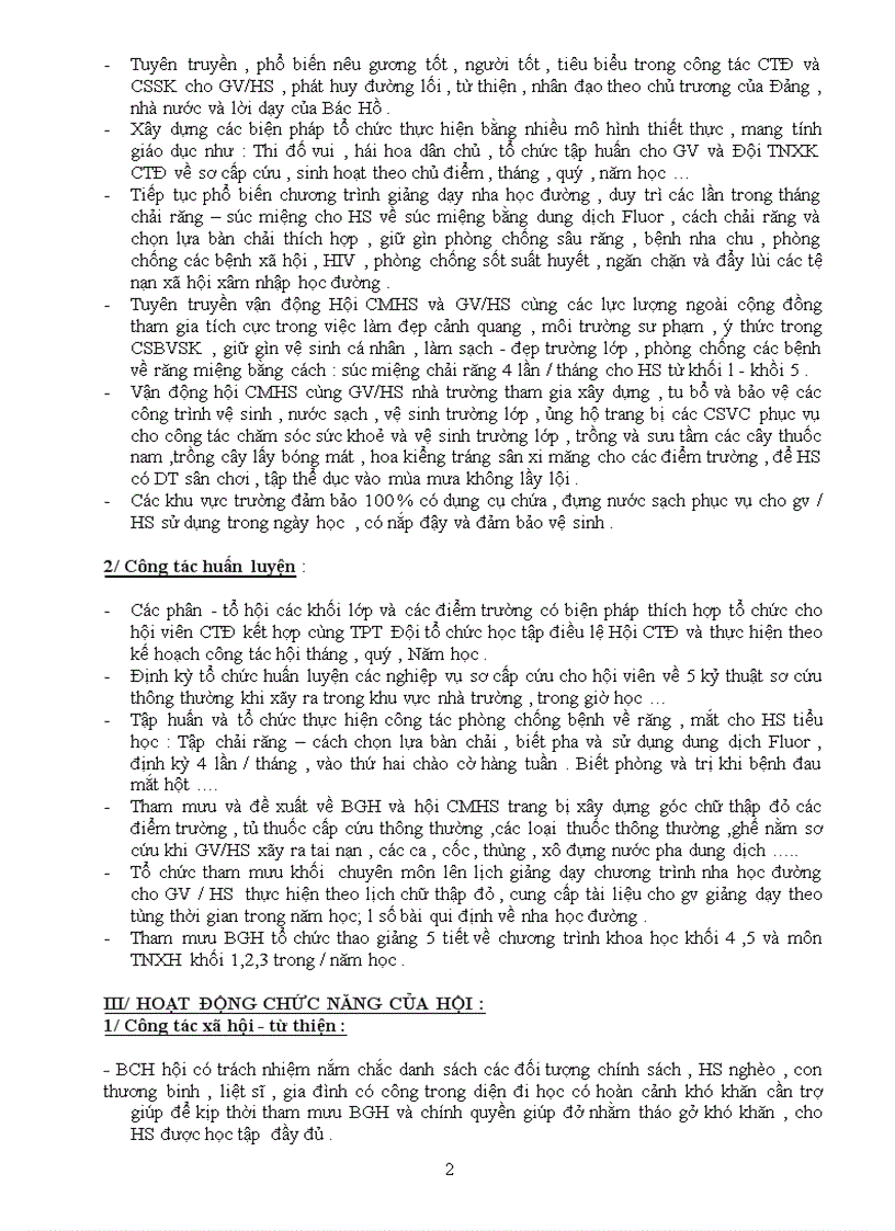 image for page Kế hoạch công tác nha học đường