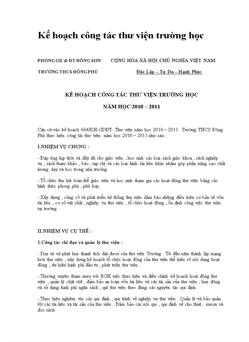 image for page Kế hoạch công tác thu viện