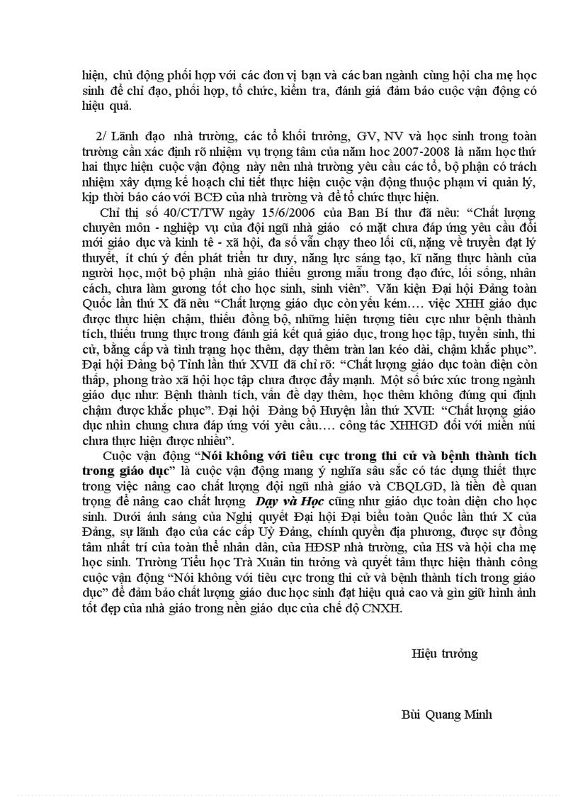 image for page Kế hoạch cuộc vận động Hai không