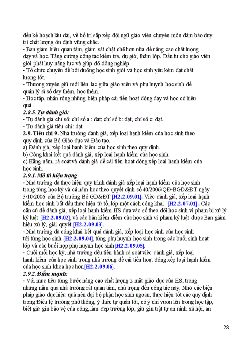 image for page Kế hoạch đánh gia THCS