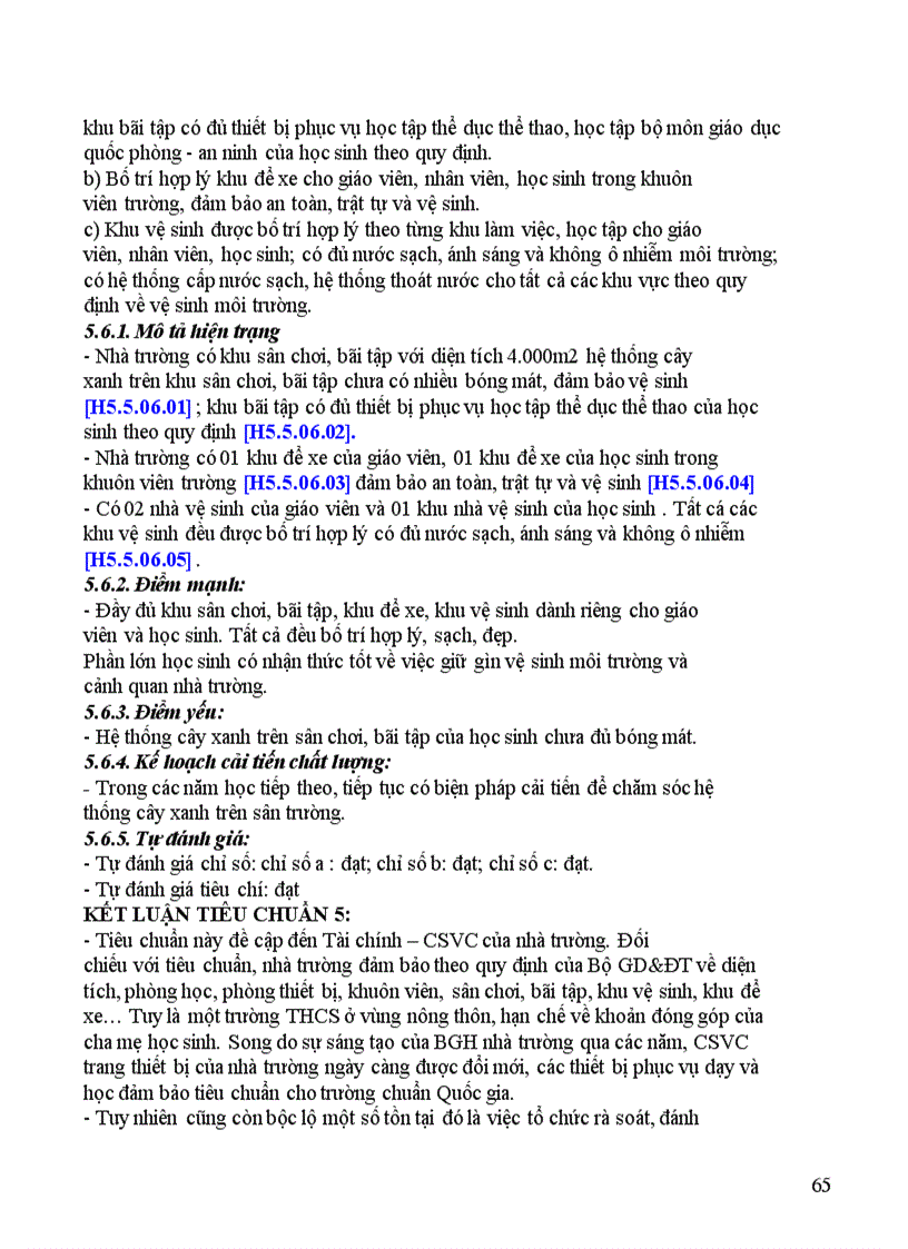 image for page Kế hoạch đánh gia THCS