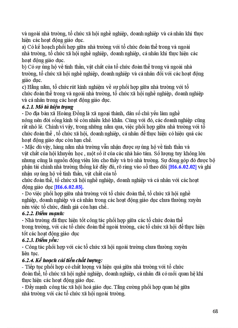 image for page Kế hoạch đánh gia THCS