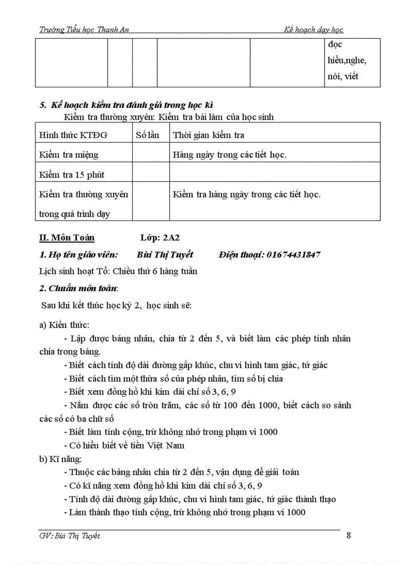 image for page Ke hoach day hoc lop 2