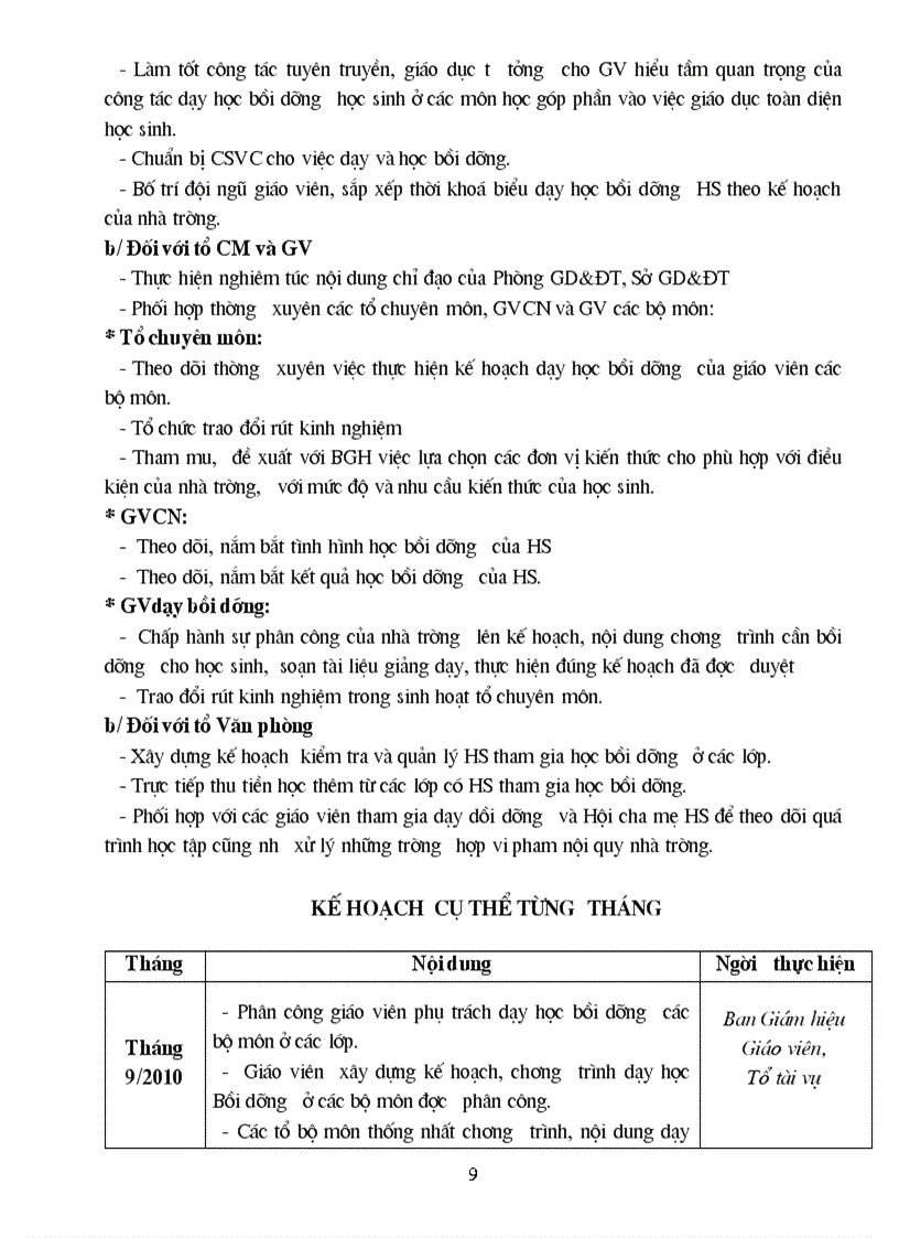 image for page Kế hoạch dạy thêm học thêm