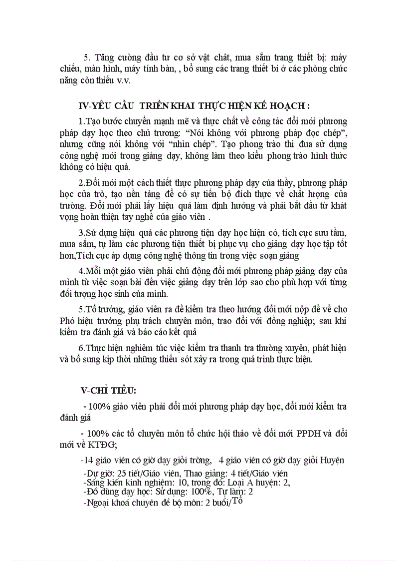 image for page Kế hoạch đổi mới PPDH và KTĐG