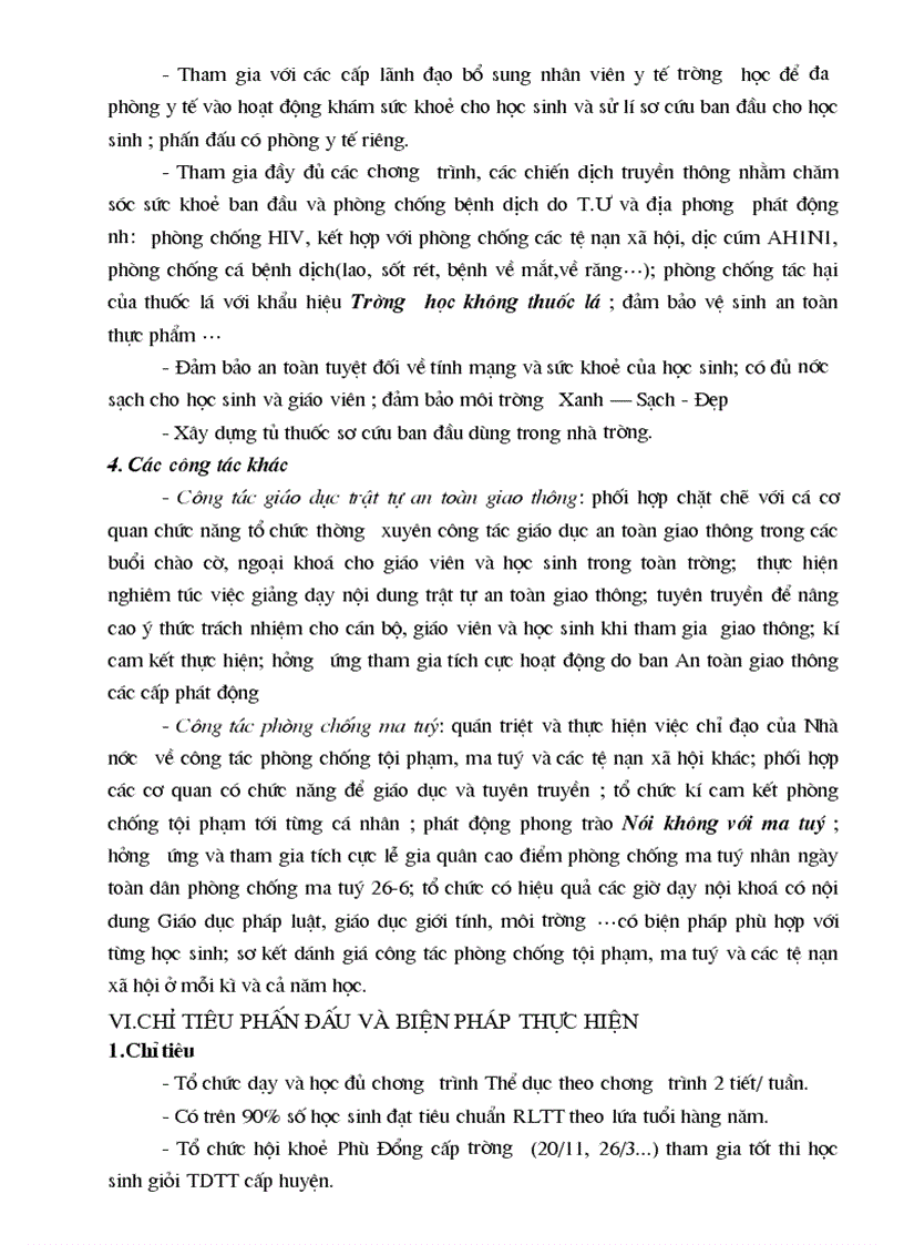 image for page Kế hoạch GDTC và YTế trường học 2010 2011