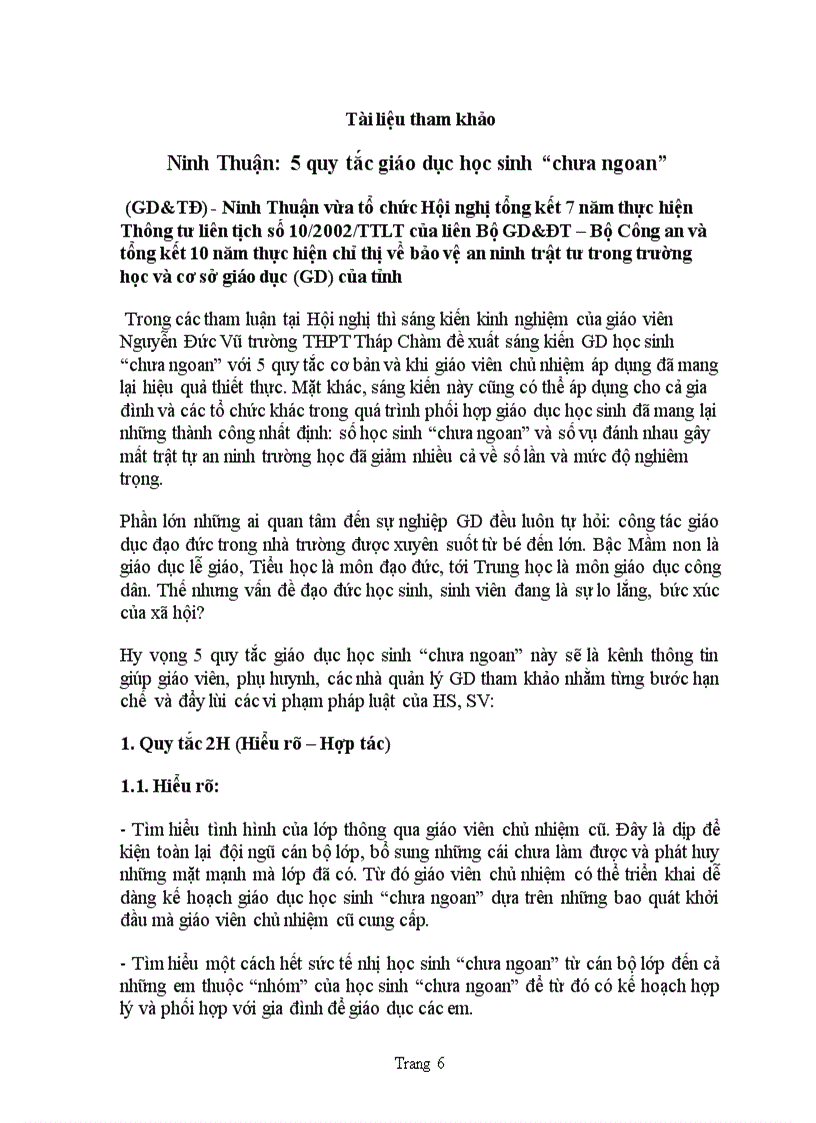 image for page Kế hoạch giáo dục đạo đức học sinh 2011 2012