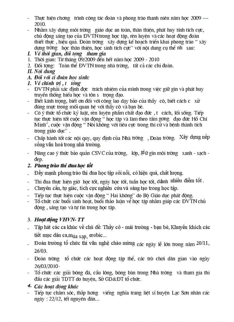 image for page Kế hoạch hoạt động chào mừng 20 11