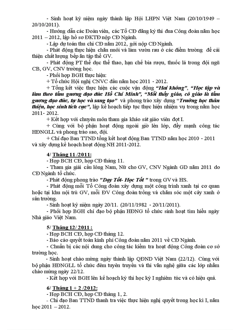 image for page Ke hoach hoat dong cong doan 2011