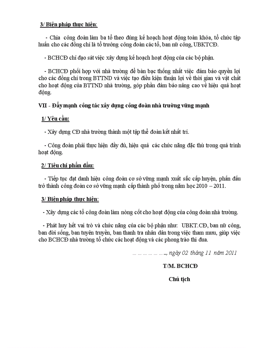 image for page Kế hoạch hoạt động công đoàn năm học 2010 2011