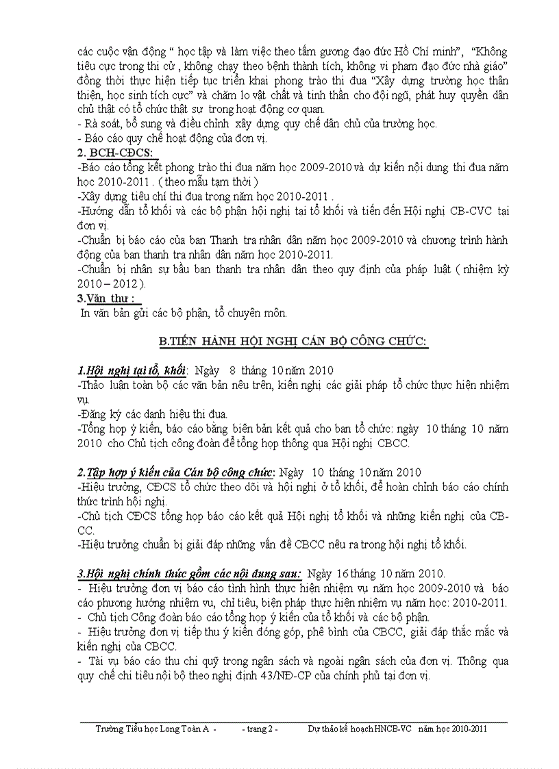 image for page Kế hoạch Hôi nghị CNVC 2010 2011