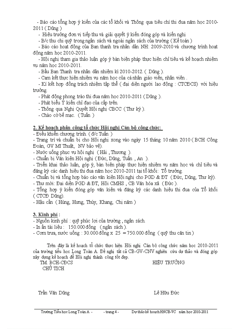 image for page Kế hoạch Hôi nghị CNVC 2010 2011