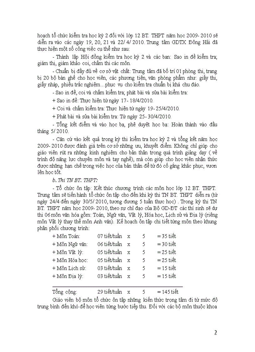 image for page Ke hoach kiem tra HK II va thi TN BT