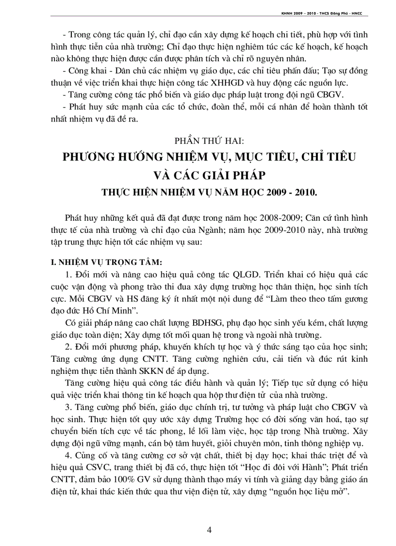 image for page Kế hoạch năm học 2009 2010 trường thcs đông phú