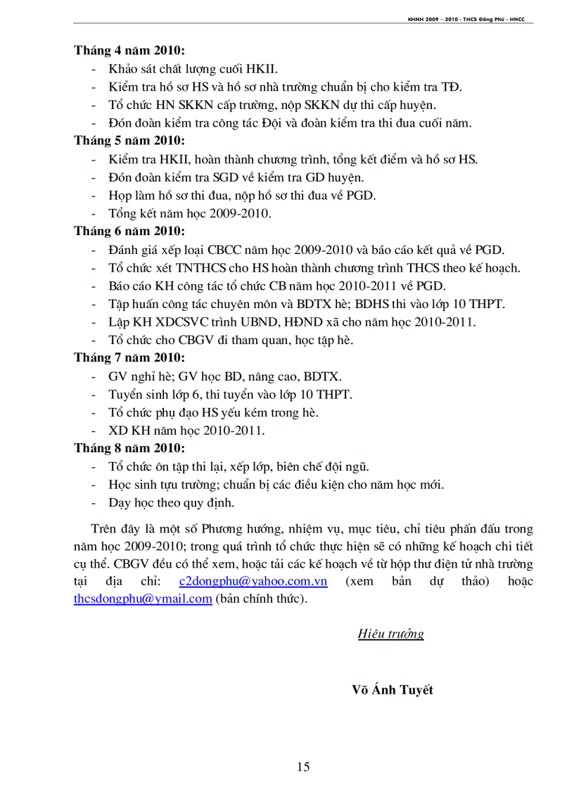 image for page Kế hoạch năm học 2009 2010 trường thcs đông phú