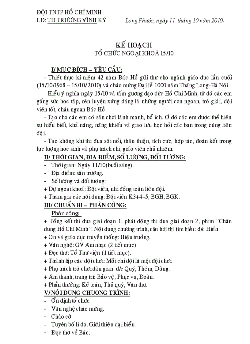 image for page Ke hoach ngoai khoa