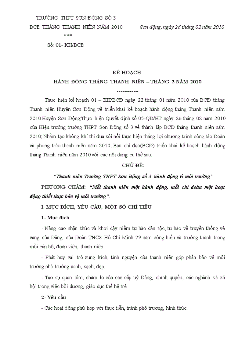 image for page Ke hoach thang Thanh nien 2010