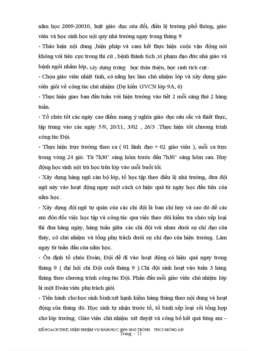 image for page Kế hoạch thực hiện nhiệm vụ năm học 2009 2010 1