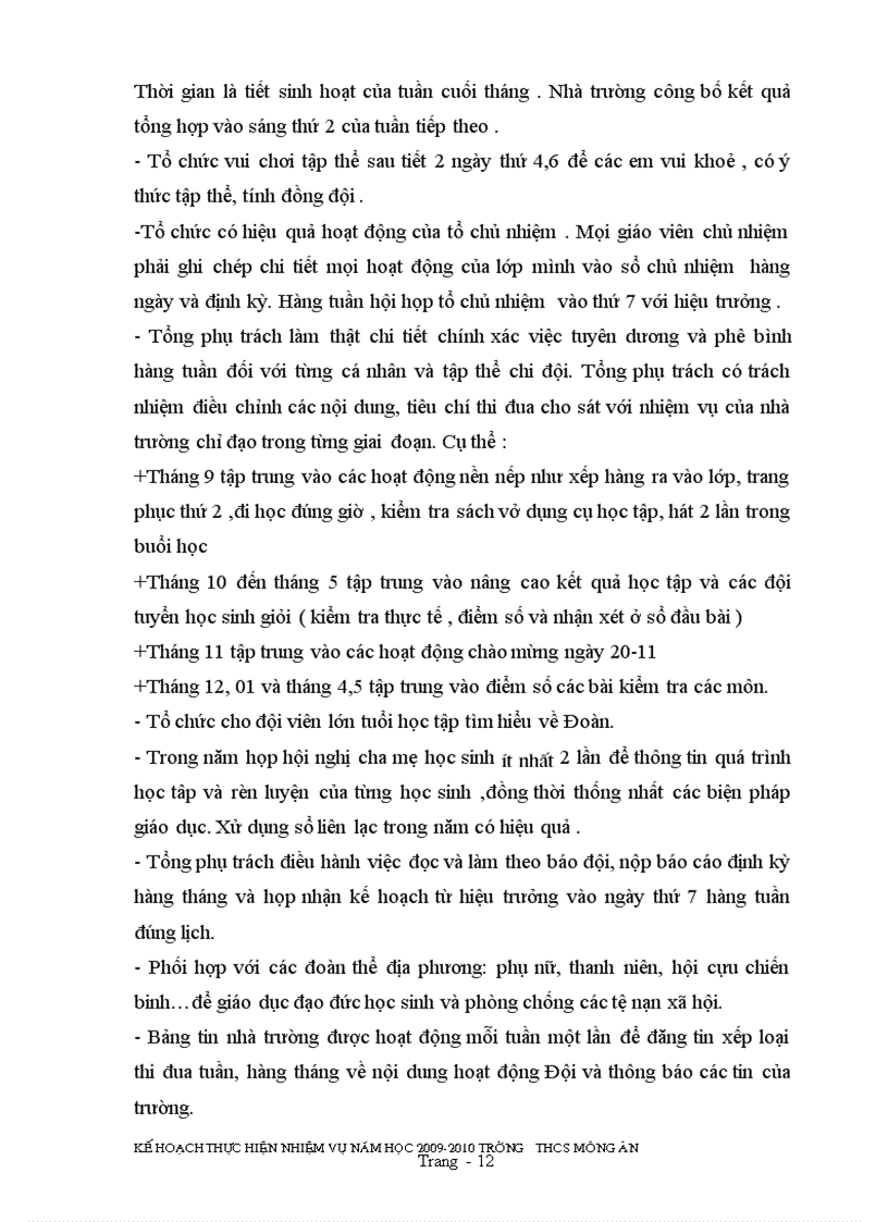 image for page Kế hoạch thực hiện nhiệm vụ năm học 2009 2010 1